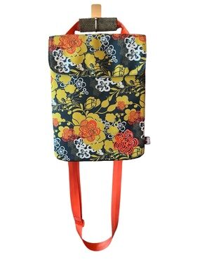 Haiku Floral Sling Tablet Bag - Orange & Green